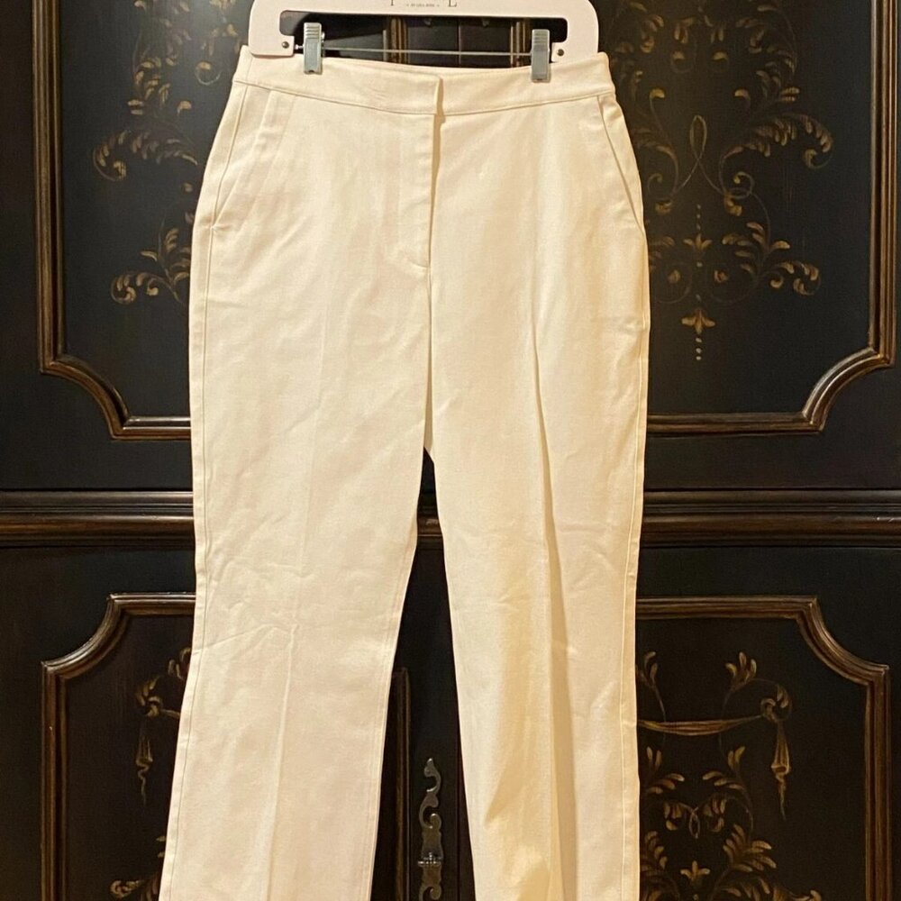 Pearl by Lela Rose White Stretch Denim pant